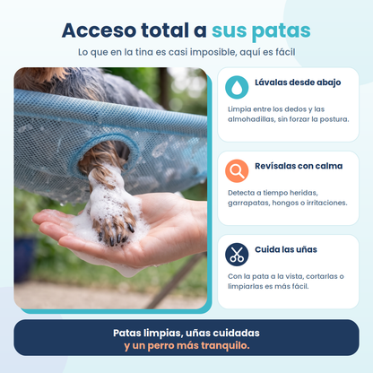 Soporte para bañar a tu perro